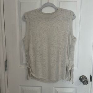 lululemon athletica Sleeveless Side-Tie Tank in Light Beige/Cream